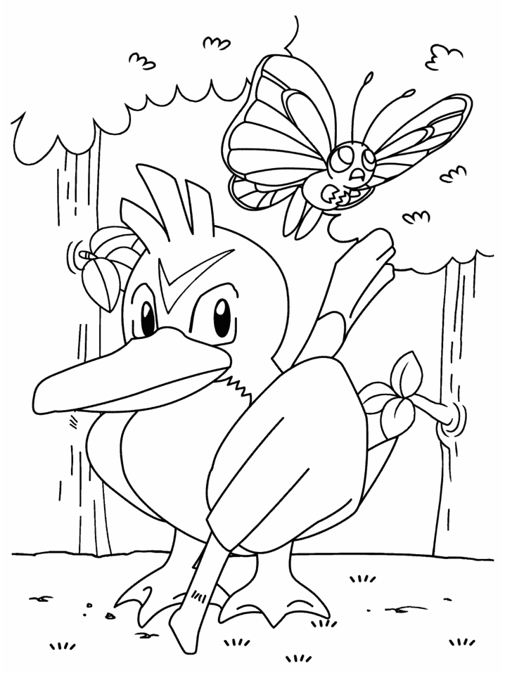 Plansa de colorat cu Pokemon 6 56